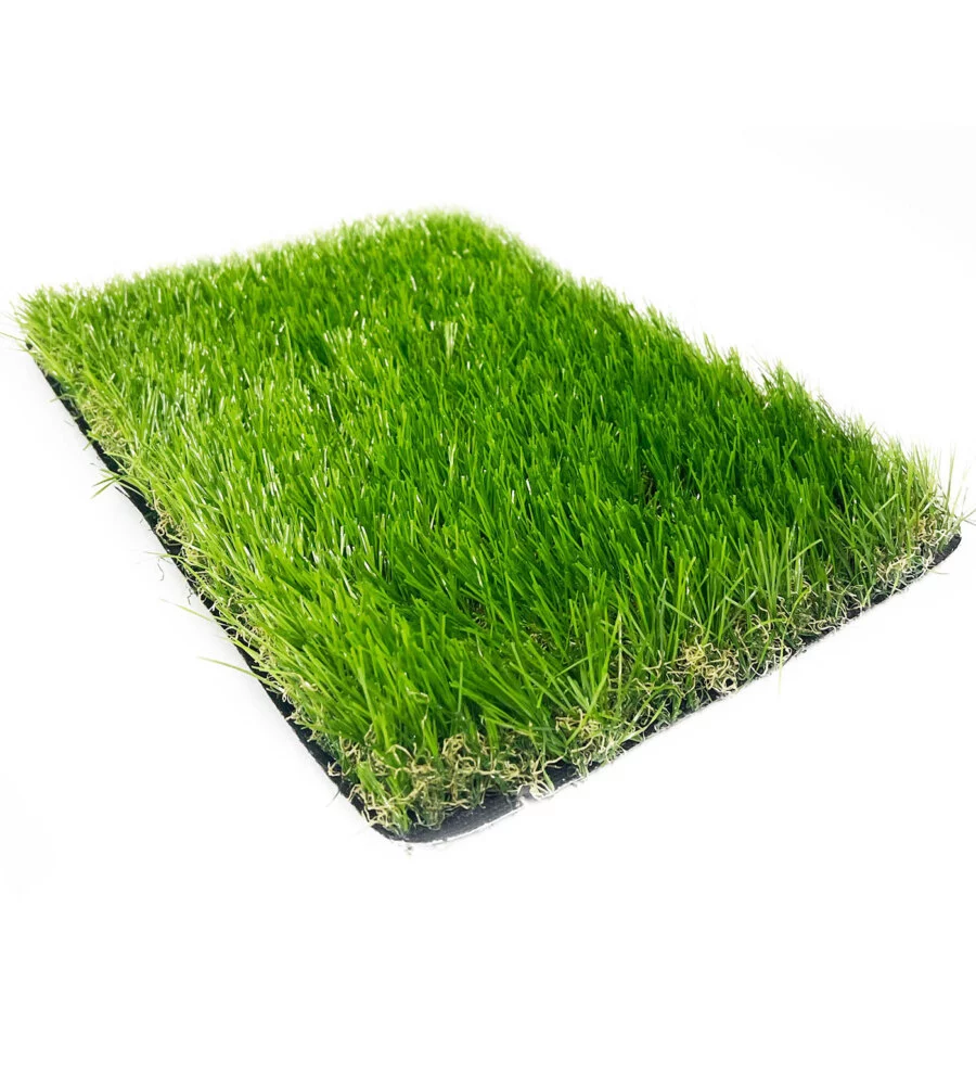 Prato sintetico verde economico 2x10 mt h40 mm per giardino "deluxe"